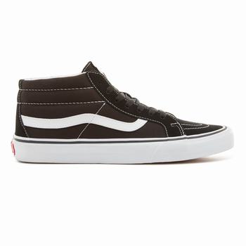 Férfi Vans Sk8-Mid Reissue Magasszárú Cipő VA3125496 Fekete Fehér